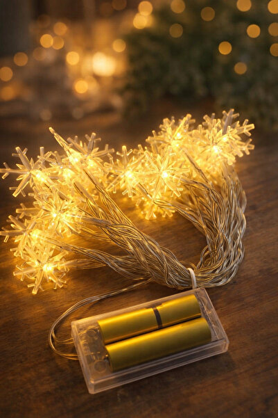 ALSHOP 3 Metre 20 Ledli Mini Kar Tanesi Led Pilli Sarkıt