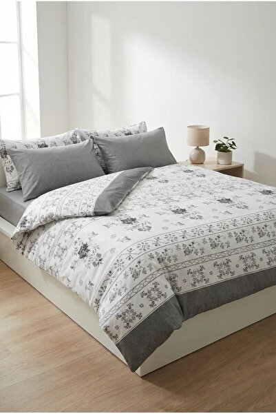 Comfort Craft Double Duvet Cover Set - Bohemian Pattern - with Elastic Fitted...