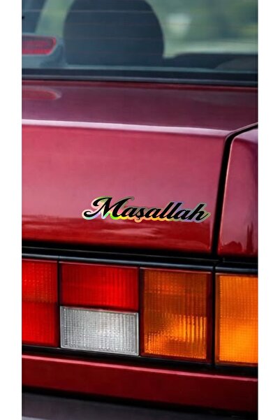 sticker Hologram Sticker Writing Masulah 15X3Cm Foil Stamping Label Mashallah
