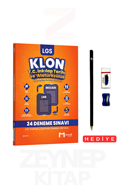 Mozaik Yayınları 8.Sınıf LGS T.C. İnkılap Tarihi ve Atatürkçülük Klon Deneme ...