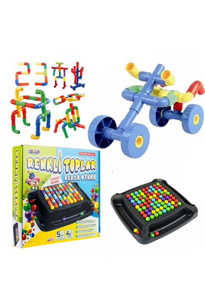 Depomiks Avm مجموعة ألعاب ذكاء مكونة من 72 قطعة على شكل أنابيب دوارة وحلوى / ...