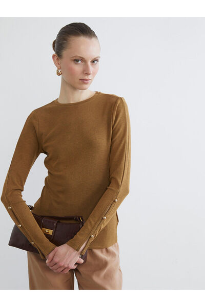 LC Waikiki Γυναικείο μπλουζάκι Özmarka New Season με λαιμόκοψη ποδηλάτου και ...