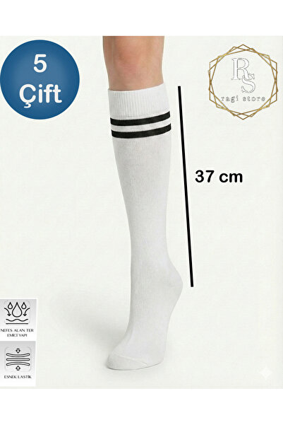 ragistore 5-Piece Striped Knee Socks