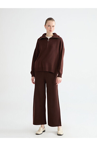 LC Waikiki Özmarka Yeni Sezon Beli Lastikli Kadın Triko Pantolon