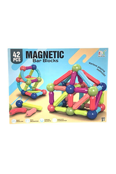 Generic Magnetic Building Blocks Set – 42 Pieces Educational Construction Toy...