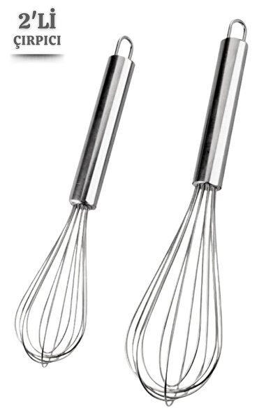 ViZKA 2'li Paslanmaz Çırpıcı , Metal Çırpıcı 2 Boy