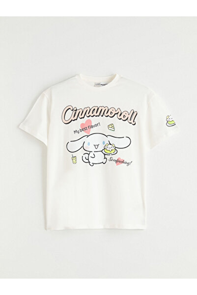 LC Waikiki LCW Kids okrugla kragna Cinnamoroll Štampano Devojčica Majica