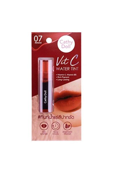 Cathy Doll Almond Lip Tint #07 | Vit C Water Tint | Nourishing Lip Color with...