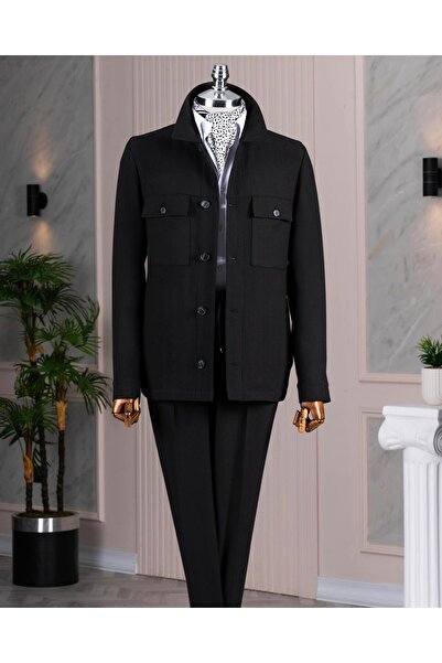 TerziAdemAltun Italian Style S Slim Fit Jacket Pants Sportswear Men's Suit Bl...