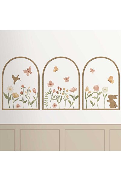 metadesign dekoratif 3 parça duvar çerçevesi