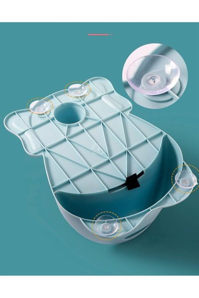 ZJ&Brothers Baby Bath Seat, Non-Slip Mat, Portable, with Backrest & Suction Cups, 6-24 Months (Green Round)