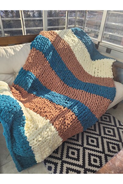 ARTTMACRAME Teddy Blanket Nako Teddy Rope