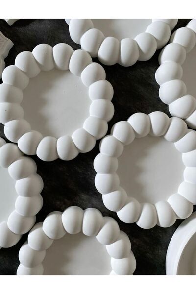 Bernami مجموعة من طبقين زخرفيين من البلاستيك الشفاف من بيرنتشيس