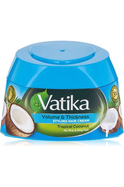 Vatika Coconut styling hair cream| Hindistan cevizi özlü saç şekillendirici K...