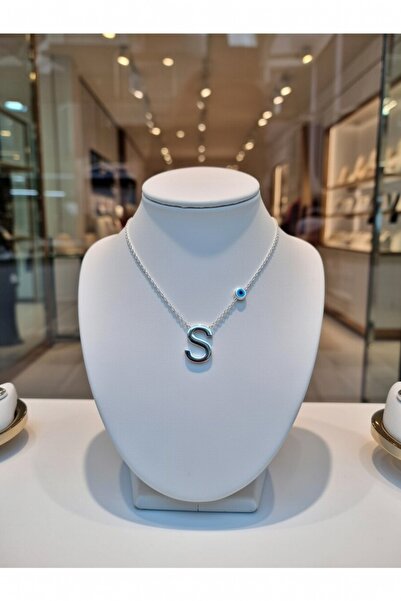 Jadem Gold Stainless Steel Letter S Necklace