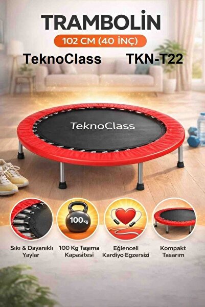 ORVİCA 102 cm Deluxe Trampolin (40 inç Trambolin) Spor Eğlence Trambolini