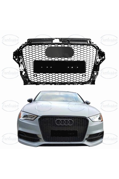 X POWER TUNİNG AUDİ A3 2012-2013-2014 8V SİYAH RS3 ÖN PANJUR