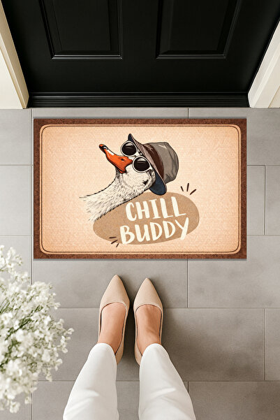 Dormot Modern Digital Printing - Fun with Chill Buddy Writing - Doormat