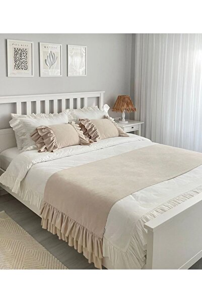 NAKKAŞİ ZARİF çift kişilik yatak runner takımı