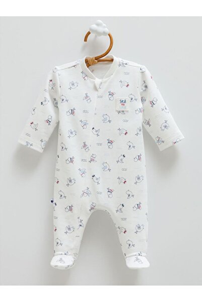 Caramell İncibaby 100% Cotton Marine Sailor Detailed Baby Boy Jumpsuit New Se...