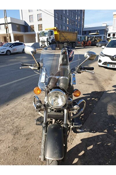 MOTOCAM Küba Süperlight 125 Ön Cam 2008-2026 Model 53cm Şeffaf Renkli 4mm APA...