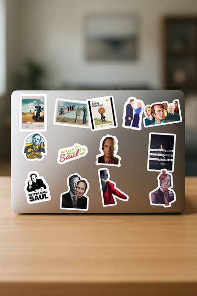 ZipZap مجموعة ملصقات فويل لاصقة بتصميم Better Call Saul للهواتف وأجهزة الكمبيوتر المحمولة ودفاتر اليوميات (21 قطعة)