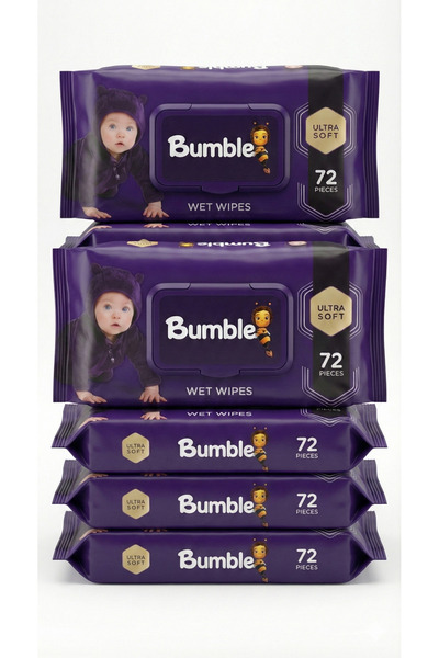 Bumble baby wet wipes - 6x72pcs