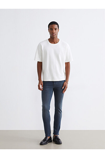 LC Waikiki مجموعة M&B إنديجو 750 S قصة ضيقة بنطلون جينز رجالي