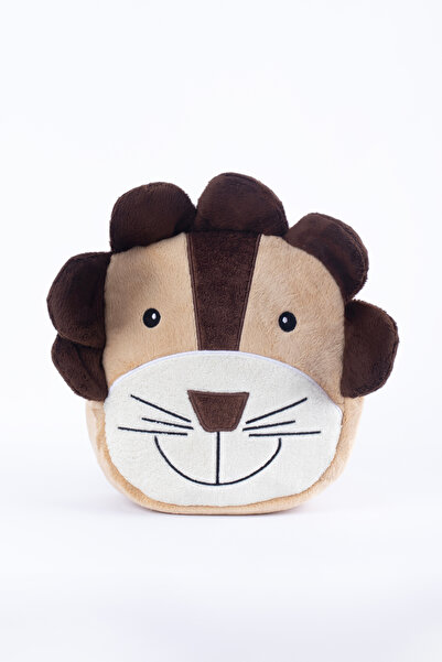 KidHug Lion Embroidered Soft Plush Bag Kindergarten – Nursery Bag 0-8 Years O...