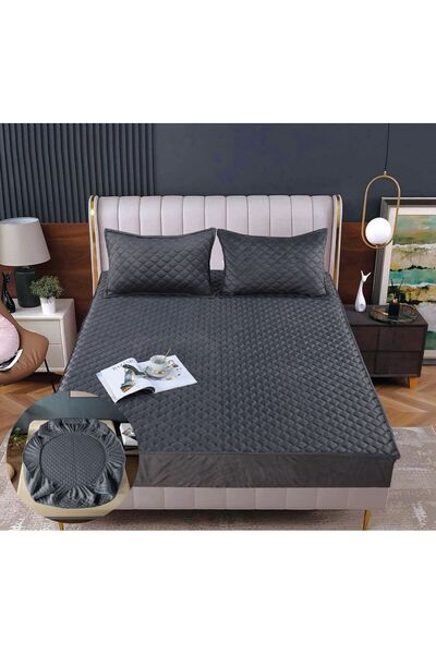 Truva Grup Velvet Bed Cover Type Topper 160x200 cm + 2 Pillowcases – Ultra So...