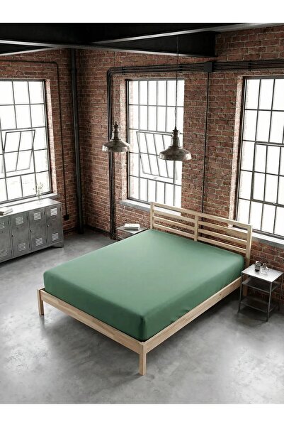 serelya Double Combed Cotton Fitted Sheet - 100% Cotton - 160 X 200 cm