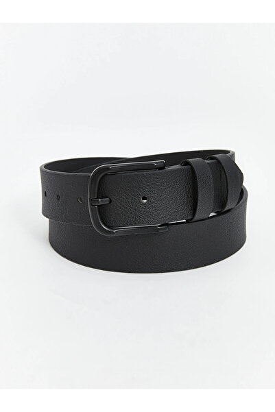 LC Waikiki Lcw Accessories Black Leather Look Men's Belt