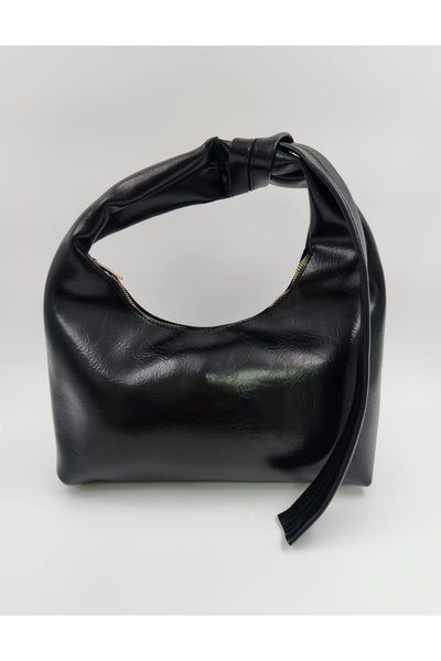 TUESFA Women's Shoulder Bag Knotted Handle Zippered Soft Faux Leather Daily B...