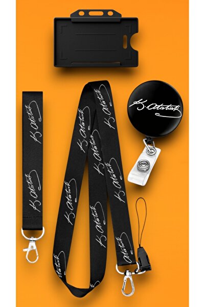 chic crazze حبل تعليق للرقبة بتصميم أتاتورك، حامل بطاقة يويو، حزام للهاتف، سل...