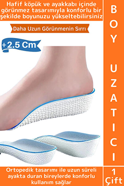 Wintoup Konforlu Bot Spor Ayakkabısı Kadın Erkek 2.5 Cm Boy Uzatan Gizli Topu...