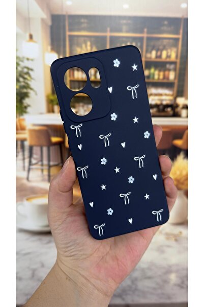 Vip Case Oppo Reno 13 F Compatible Mini Bow Patterned Silicone Shock-Absorbin...