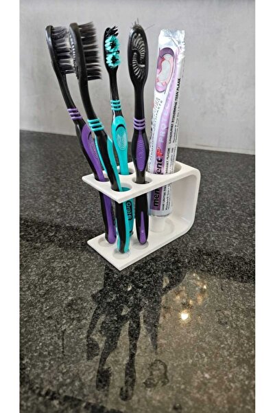 lucien vela حامل فرشاة الأسنان وحامل معجون الأسنان بتصميم بسيط - منظم حمام عص...