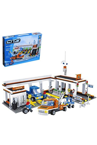 BYCEGU مجموعة ألعاب ليغو لمحطة إصلاح السيارات مكونة من 443 قطعة