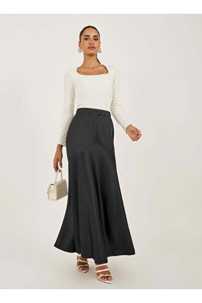 Stylish Maxi Skirt with Mid Waist