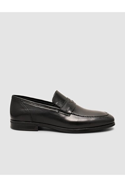 Cabani 100% Genuine Leather Classic Black Men's Loafer Shoes