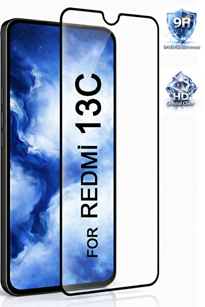 Tech&bello accessories Redmi Redmi 13C Screen Protector Glass Full Coverage A...