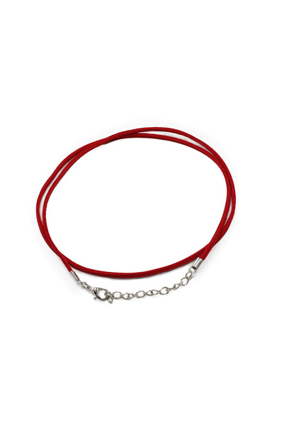 OEM Set of 10 Suede Cords with Closure, 2.5mm x 55cm, Red
