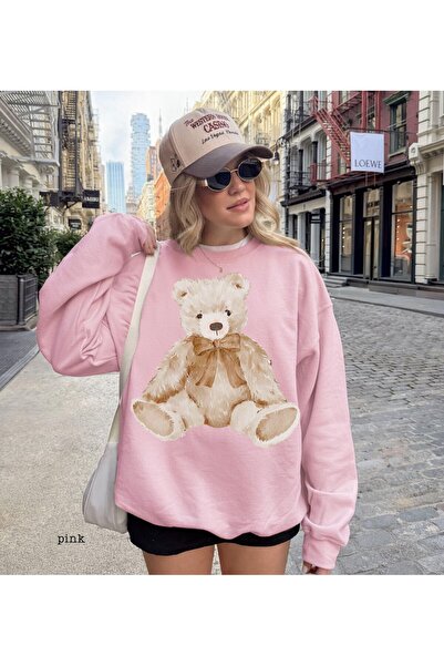 STİLL MAY COLLECTİON Φούτερ Teddy Bear με τύπωμα από οργανικό βαμβάκι
