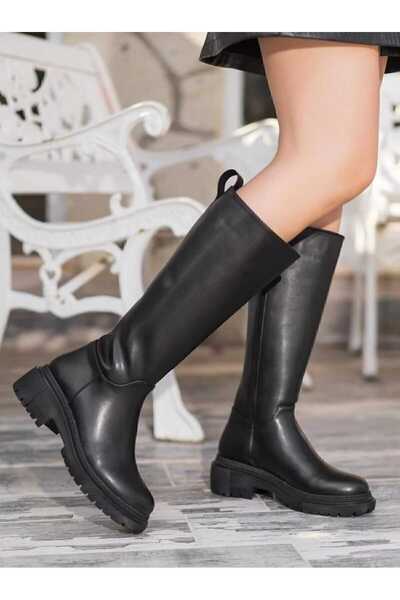markasende Women's Zippered Knee-High Long Boots