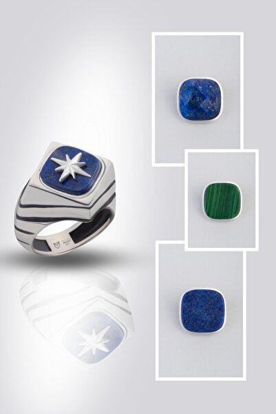 So CHIC... Modify Koleksiyonu Arma Stil Erkek Gümüş Tasarım Yüzük Seti