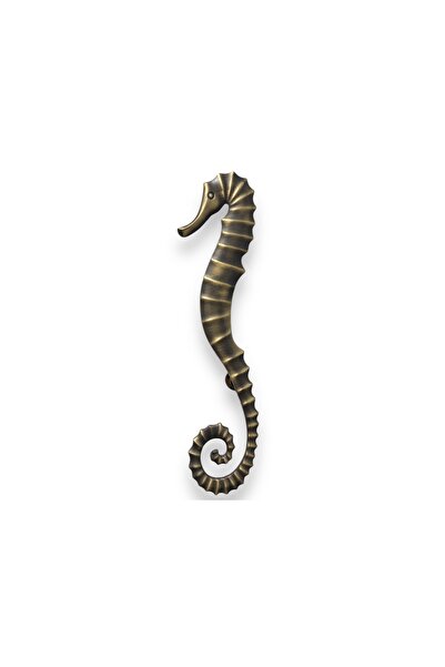 Antik Bronze Deniz Atı Tasarım Pirinç Sağ Çekme Kapı Kolu, Antik