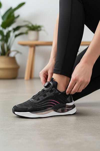 Owndays Kadın Günlük Spor Ayakkabı - Triko Saya - Dial Bağlama Sistemli - Haf...