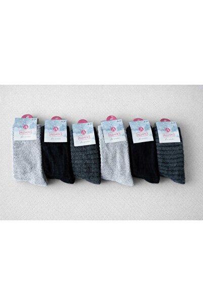 A&D HANDMADE Aldano Ters Towel Women's Socks (Pack of 6)