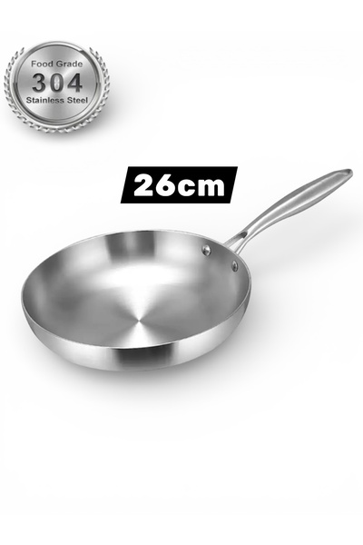 cc bin shihon High-quality, rust-resistant stainless steel frying pan with a ...