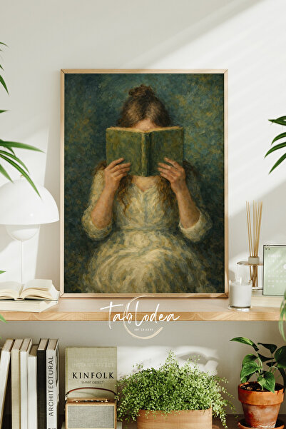 tablodea Pinterest Femeie care citește o carte Pictură în ulei Aspect vintage...